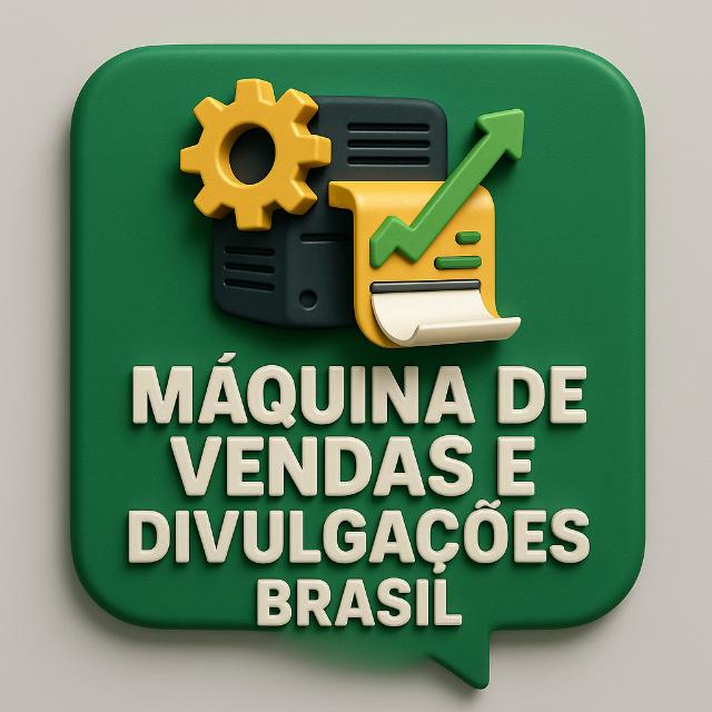 Máquina de vendas e divulgações brasul